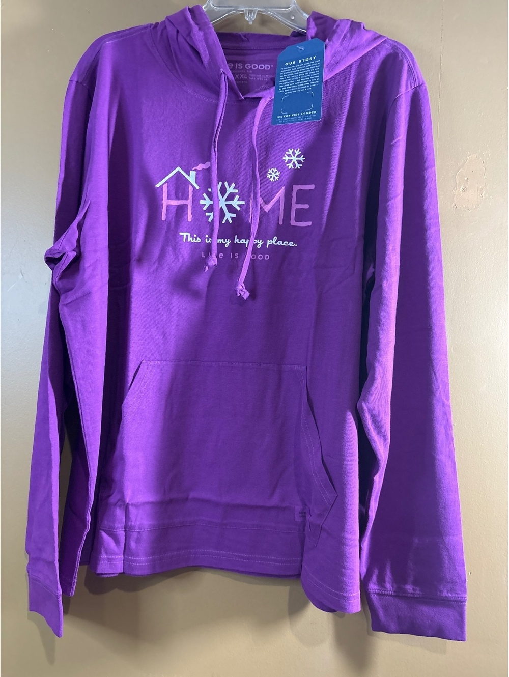 HC1236 Life is Good Women's Purple Hoodie XXL